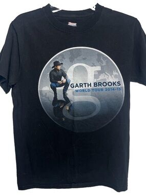 GARTH BROOKS 2014-2015 World Tour Concert T-Shirt Double Sided Mens Size Small